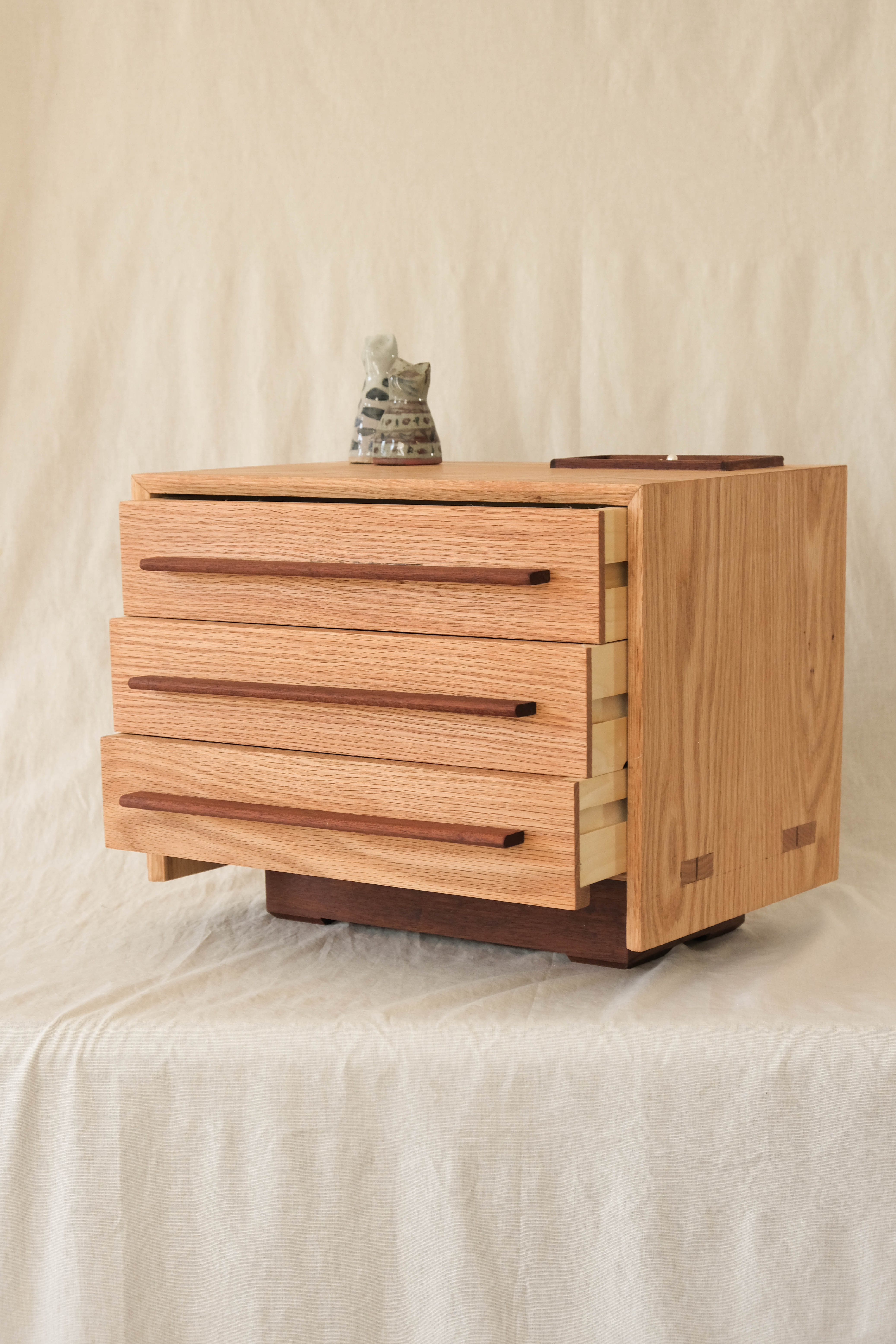 Custom wooden shelving unit